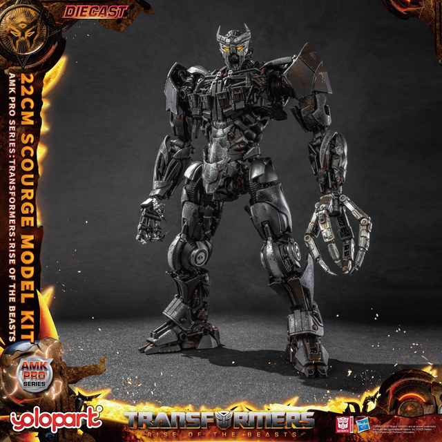 Transformers Rise of the Beasts AMK PRO Series Plastic Model Kit Scourge (Oversea Version) 22cm