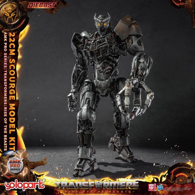 Transformers Rise of the Beasts AMK PRO Series Plastic Model Kit Scourge (Oversea Version) 22cm