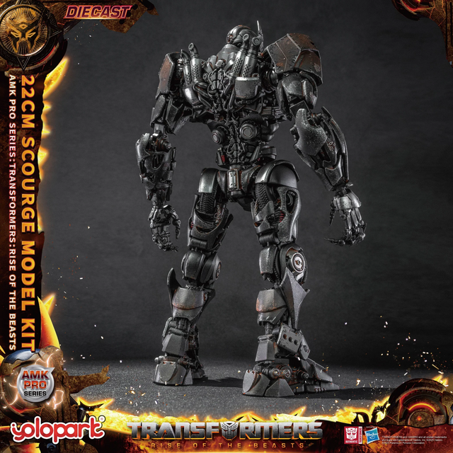Transformers Rise of the Beasts AMK PRO Series Plastic Model Kit Scourge (Oversea Version) 22cm