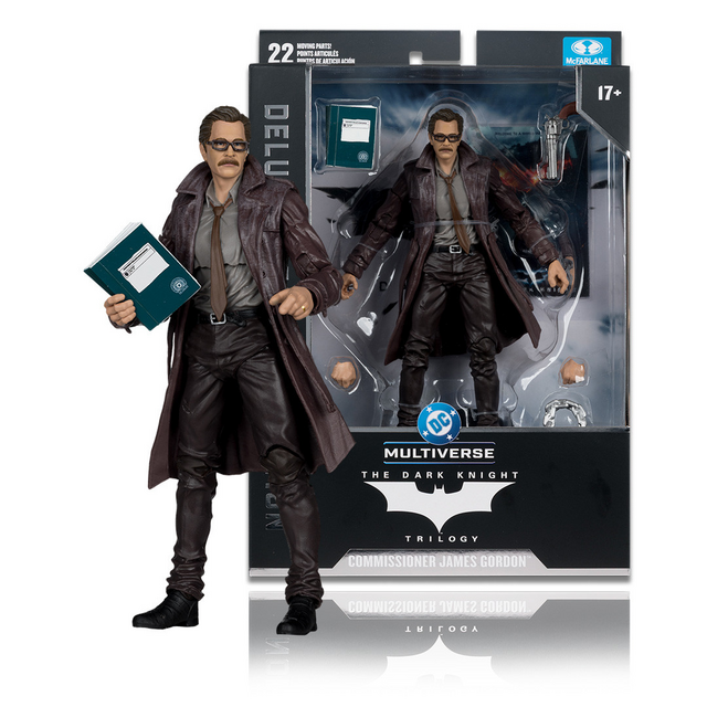 DC Multiverse Deluxe Theatrical Edition Commissioner James Gordon (The Dark Knight) Action Figure 18cm