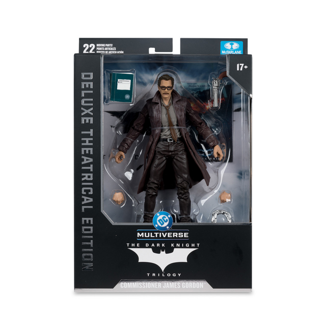 DC Multiverse Deluxe Theatrical Edition Commissioner James Gordon (The Dark Knight) Action Figure 18cm