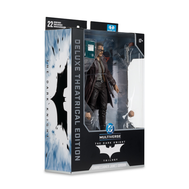 DC Multiverse Deluxe Theatrical Edition Commissioner James Gordon (The Dark Knight) Action Figure 18cm