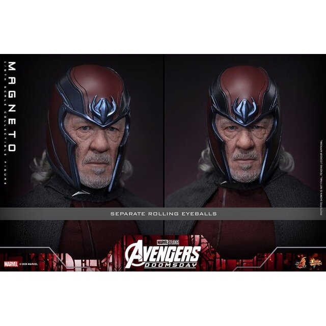 Avengers: Doomsday Movie Masterpiece 1/6 Magneto Action Figure 30cm