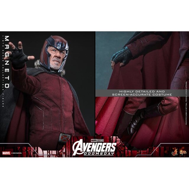 Avengers: Doomsday Movie Masterpiece 1/6 Magneto Action Figure 30cm