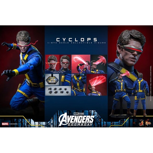 Avengers: Doomsday Movie Masterpiece 1/6 Cyclops Action Figure 30cm