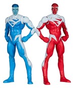 Collector Edition 2-Pack Superman Blue vs. Superman Red (Gold Label) 18cm