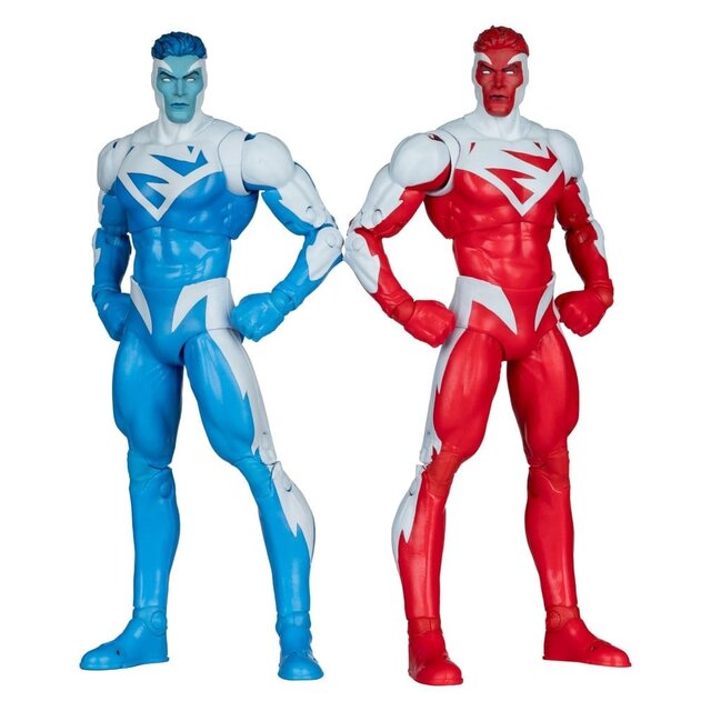 Collector Edition 2-Pack Superman Blue vs. Superman Red (Gold Label) 18cm