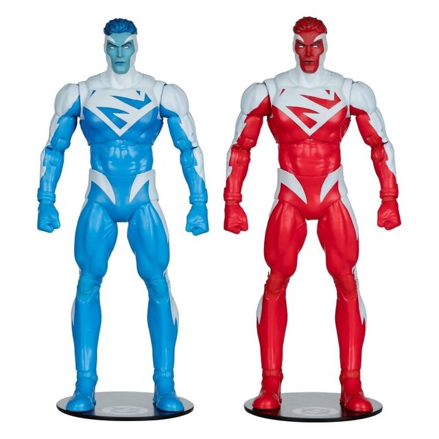Collector Edition 2-Pack Superman Blue vs. Superman Red (Gold Label) 18cm