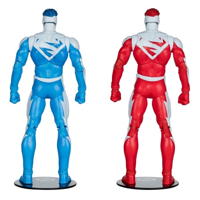Collector Edition 2-Pack Superman Blue vs. Superman Red (Gold Label) 18cm
