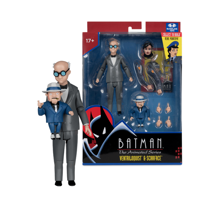 Batman: The Animated Series Ventriloquist & Scarface (Rene Montoya Build-a-Figure) Action Figure 15cm