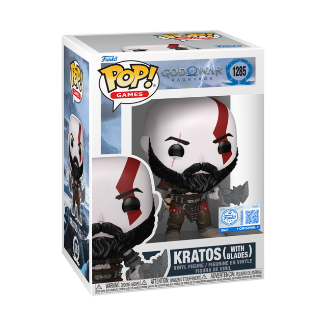 POP! Games God of War Ragnarok Kratos with Blades #1285 Vinyl Figure 10cm