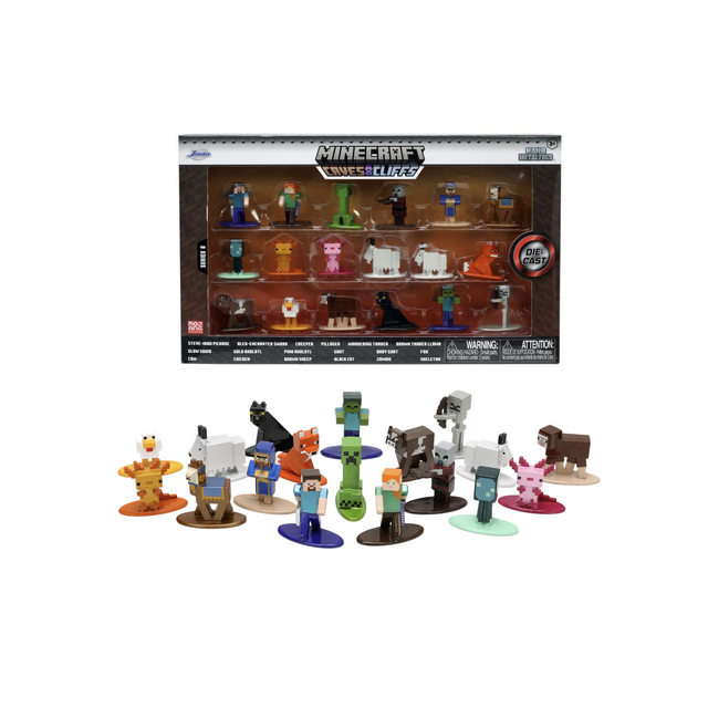 Minecraft Caves & Cliffs Nano Metalfigs 18 (stuks) Wave 8