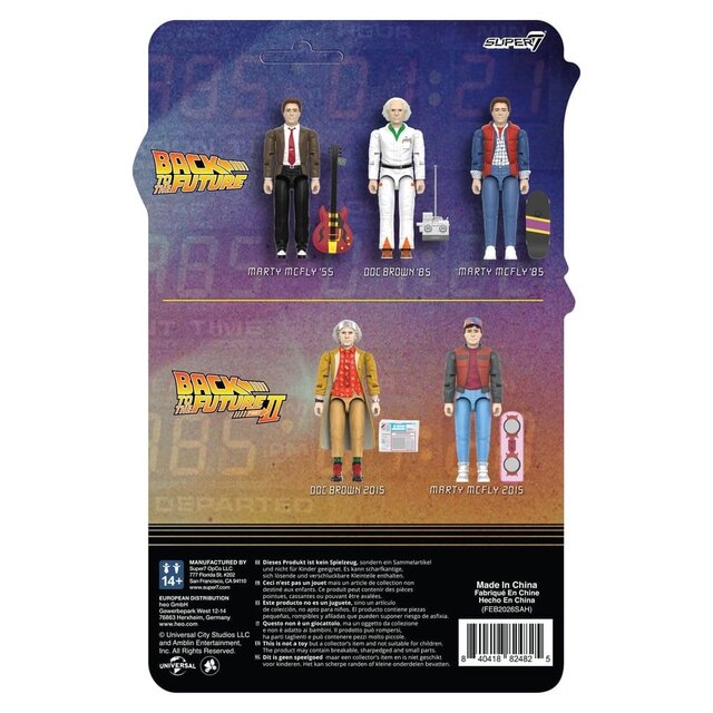 Back to the Future ReAction+ Marty McFly (2015) Wave 2 Action Figure 10cm