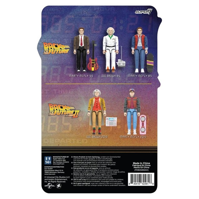 Back to the Future ReAction+ Dr. Emmett Brown (2015) Wave 2 Action Figure 10cm