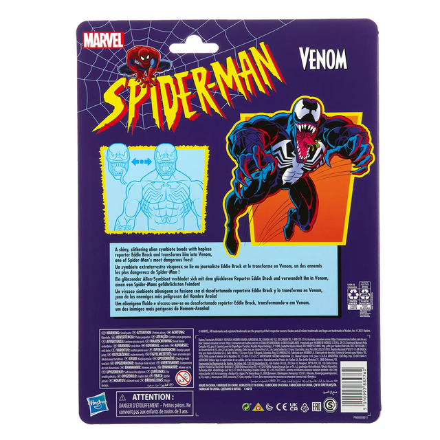 Marvel Legends Series Retro Venom Action Figure 15cm