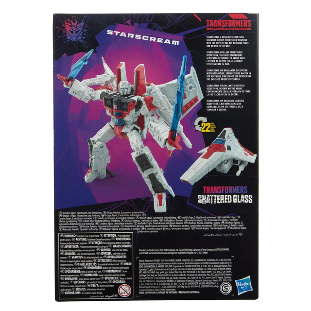 Transformers Generations Shattered Glass Voyager Class Starscream Action Figure 17,5cm
