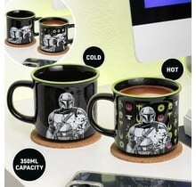 Star Wars: The Mandalorian Heat Change Mug Mandalorian and Grogu 350ml