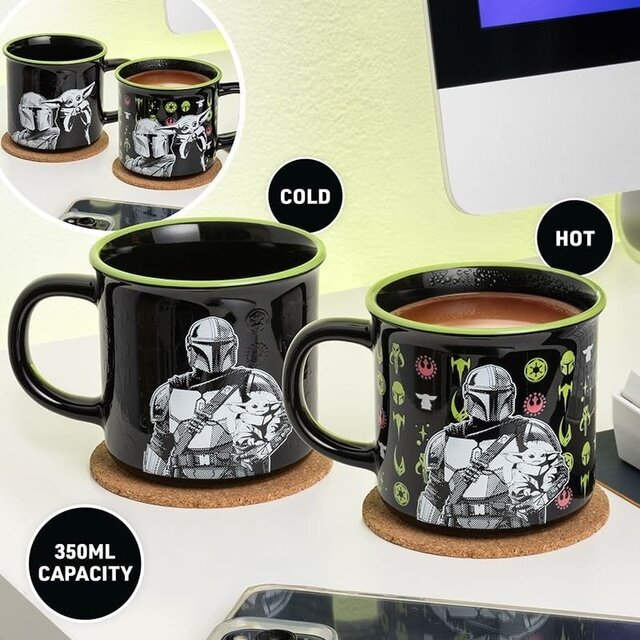 Star Wars: The Mandalorian Heat Change Mug Mandalorian and Grogu 350ml