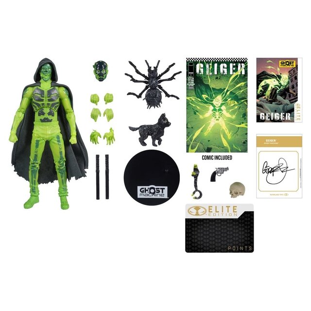 Elite Edition Deluxe Ghost Machine Geiger Action Figure 18cm