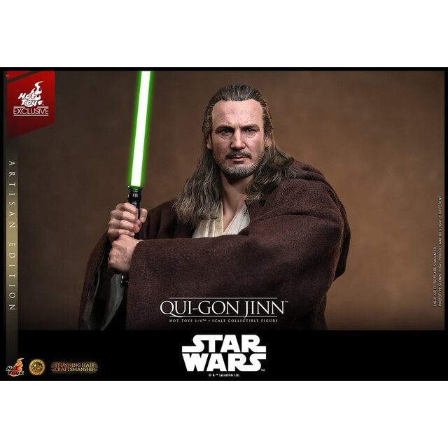 Star Wars: The Phantom Menace Movie Masterpiece Action Figure 1/6 Qui-Gon Jinn (Artisan Edition) Hot Toys Exclusive 32cm