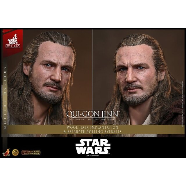 Star Wars: The Phantom Menace Movie Masterpiece Action Figure 1/6 Qui-Gon Jinn (Artisan Edition) Hot Toys Exclusive 32cm
