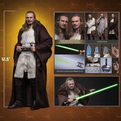 Star Wars: The Phantom Menace Movie Masterpiece Action Figure 1/6 Qui-Gon Jinn (Artisan Edition) Hot Toys Exclusive 32cm