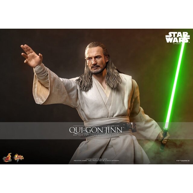 Star Wars: The Phantom Menace Movie Masterpiece Action Figure 1/6 Qui-Gon Jinn (Artisan Edition) Hot Toys Exclusive 32cm