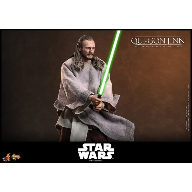 Star Wars: The Phantom Menace Movie Masterpiece Action Figure 1/6 Qui-Gon Jinn (Artisan Edition) Hot Toys Exclusive 32cm
