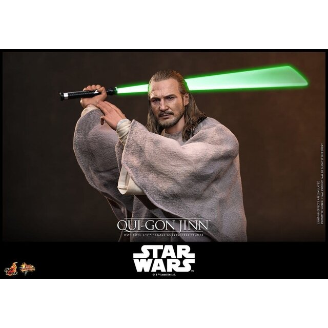 Star Wars: The Phantom Menace Movie Masterpiece Action Figure 1/6 Qui-Gon Jinn (Artisan Edition) Hot Toys Exclusive 32cm