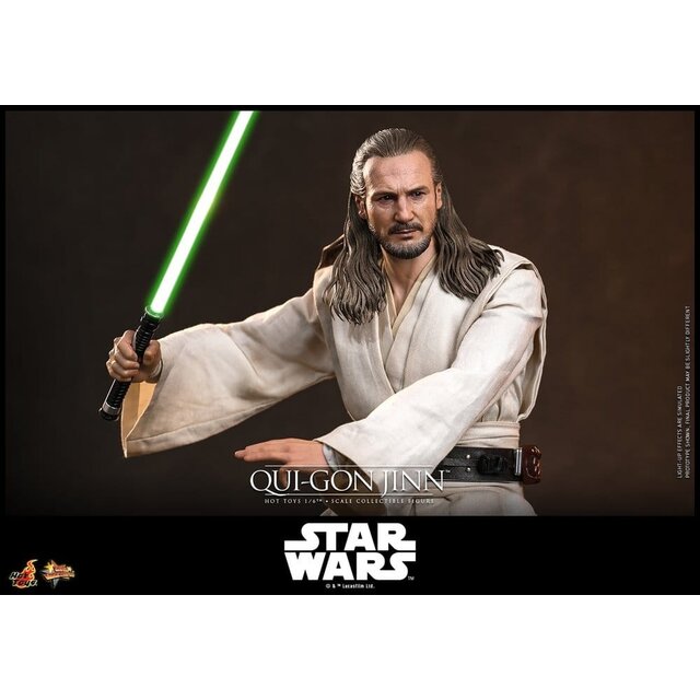 Star Wars: The Phantom Menace Movie Masterpiece Action Figure 1/6 Qui-Gon Jinn (Artisan Edition) Hot Toys Exclusive 32cm