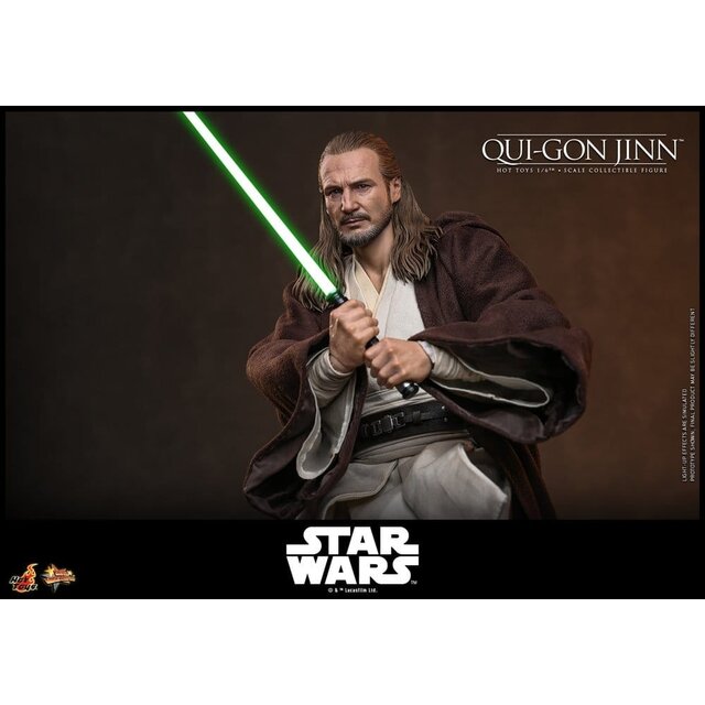 Star Wars: The Phantom Menace Movie Masterpiece Action Figure 1/6 Qui-Gon Jinn (Artisan Edition) Hot Toys Exclusive 32cm