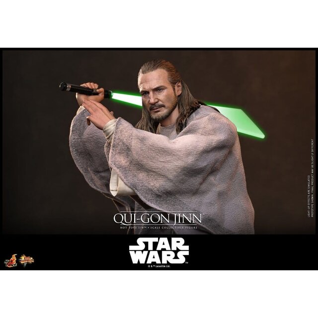 Star Wars: The Phantom Menace Movie Masterpiece Action Figure 1/6 Qui-Gon Jinn (Artisan Edition) Hot Toys Exclusive 32cm