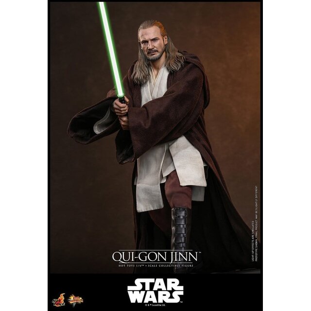 Star Wars: The Phantom Menace Movie Masterpiece Action Figure 1/6 Qui-Gon Jinn (Artisan Edition) Hot Toys Exclusive 32cm