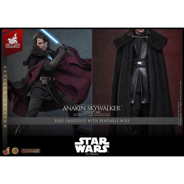 Star Wars Episode III: Revenge Of The Sith Movie Masterpiece Action Figure 1/6 Anakin Skywalker (Concept Art Version) (Artisan Edition) Hot Toys Exclusive 31cm