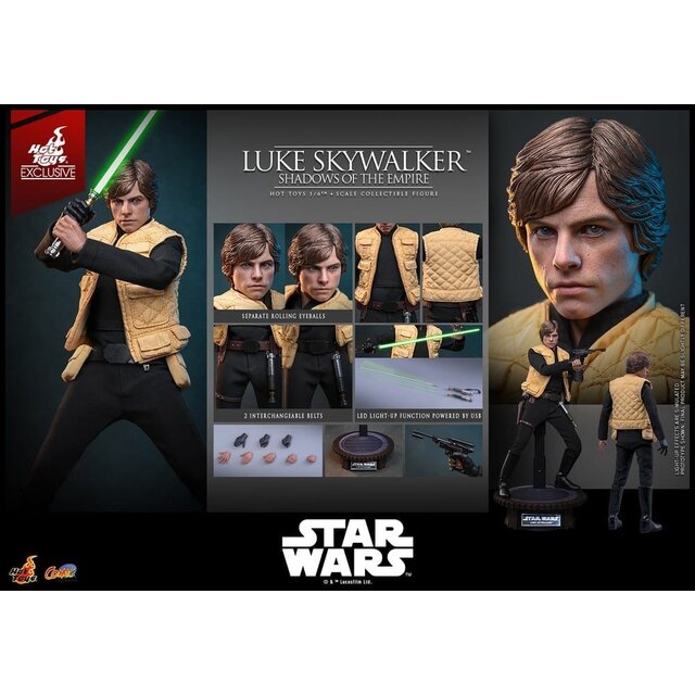 Star Wars Comic Masterpiece Luke Skywalker (Shadows Of The Empire) (Hot Toys Exclusive) Action Figure 28cm