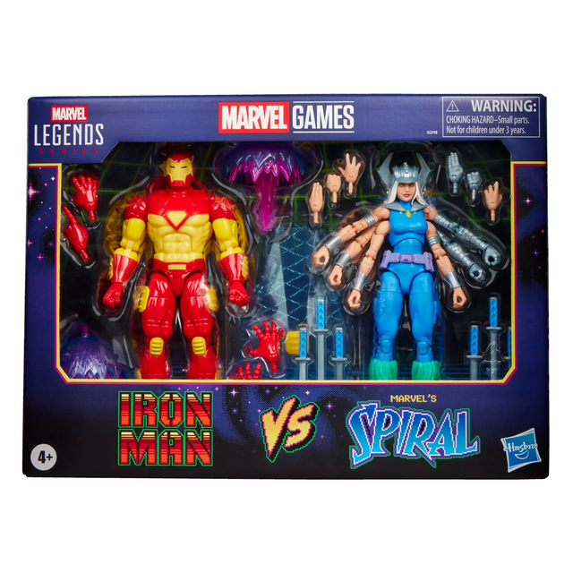 Marvel Legends Iron Man vs Marvel’s Spiral Action Figures 15cm
