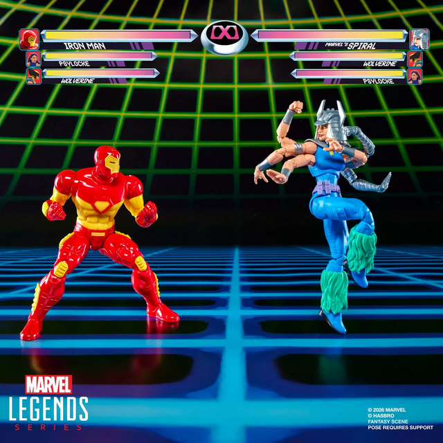 Marvel Legends Iron Man vs Marvel’s Spiral Action Figures 15cm