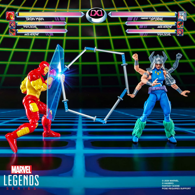 Marvel Legends Iron Man vs Marvel’s Spiral Action Figures 15cm