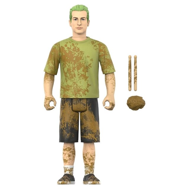 Green Day ReAction Action Figure Wave 1 Tré Cool (Mud Fight) 10cm