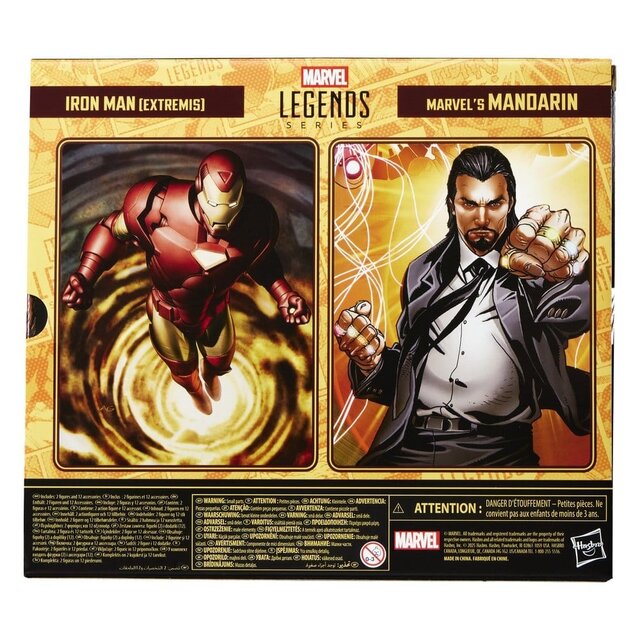 Marvel Legends 2-Pack Iron Man (Extremis) & Marvel's Mandarin Action Figures 15cm