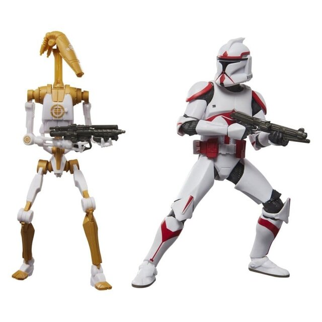 Star Wars: Battlefront II Black Series 2-Pack Phase I Assault Trooper & Battle Droid Officer Action Figure 15cm