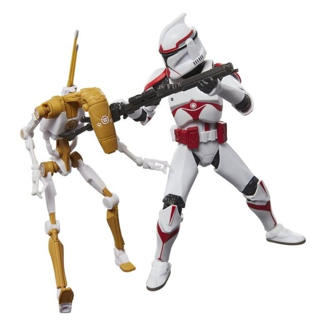 Star Wars: Battlefront II Black Series 2-Pack Phase I Assault Trooper & Battle Droid Officer Action Figure 15cm