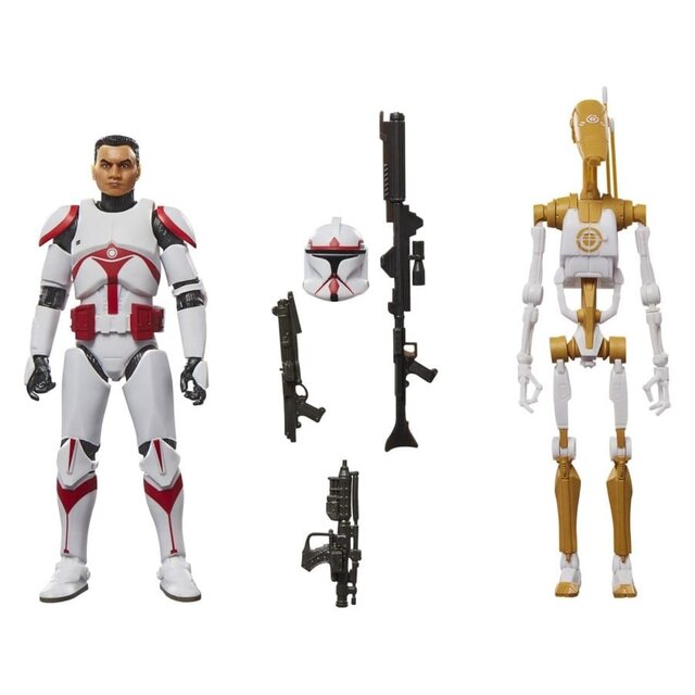 Star Wars: Battlefront II Black Series 2-Pack Phase I Assault Trooper & Battle Droid Officer Action Figure 15cm