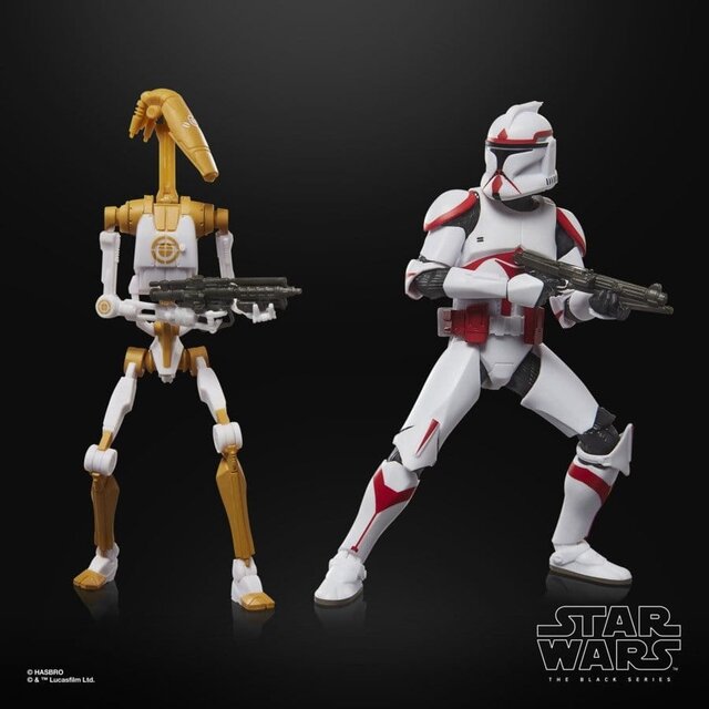 Star Wars: Battlefront II Black Series 2-Pack Phase I Assault Trooper & Battle Droid Officer Action Figure 15cm