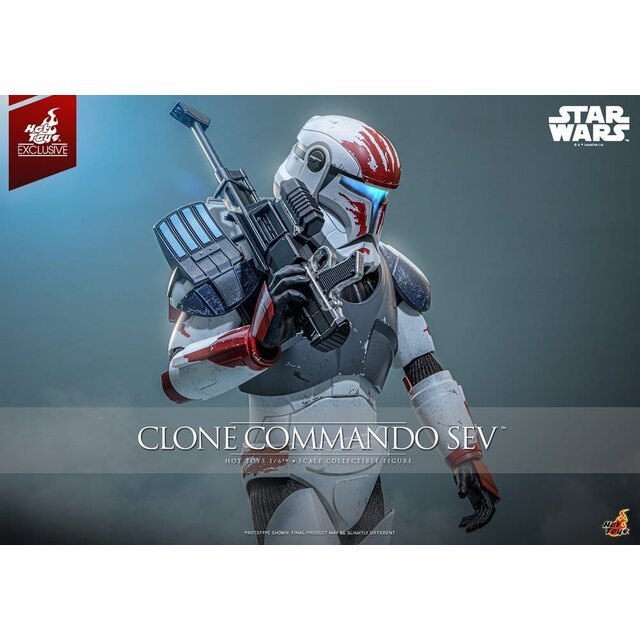 Star Wars: The Clone Wars Television Masterpiece Clone Commando Sev (Hot Toys Exclusive) Action Figure 30cm