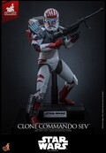 Star Wars: The Clone Wars Television Masterpiece Clone Commando Sev (Hot Toys Exclusive) Action Figure 30cm