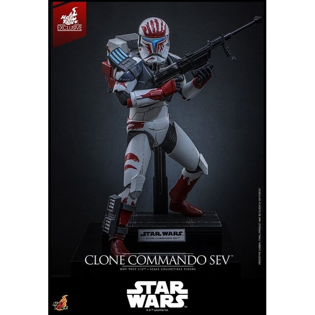 Star Wars: The Clone Wars Television Masterpiece Clone Commando Sev (Hot Toys Exclusive) Action Figure 30cm