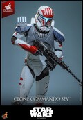 Star Wars: The Clone Wars Television Masterpiece Clone Commando Sev (Hot Toys Exclusive) Action Figure 30cm