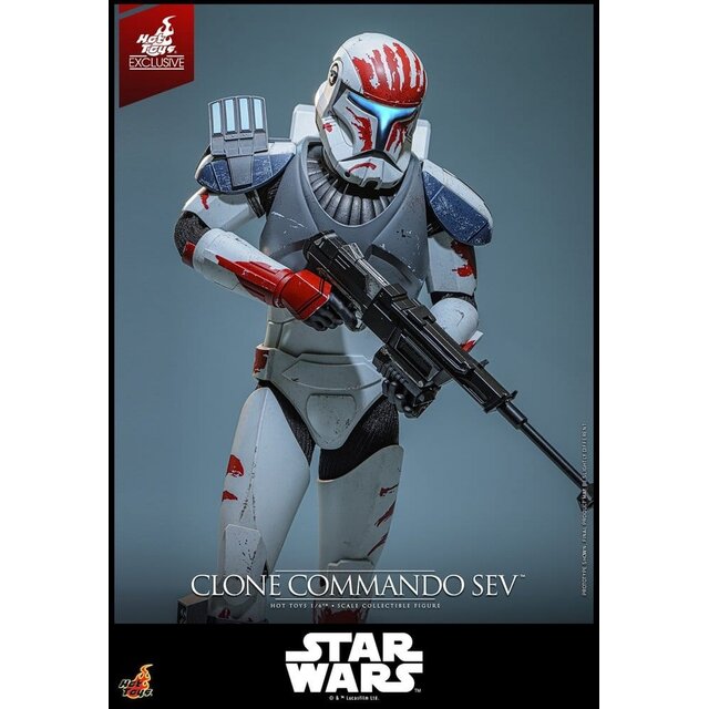 Star Wars: The Clone Wars Television Masterpiece Clone Commando Sev (Hot Toys Exclusive) Action Figure 30cm