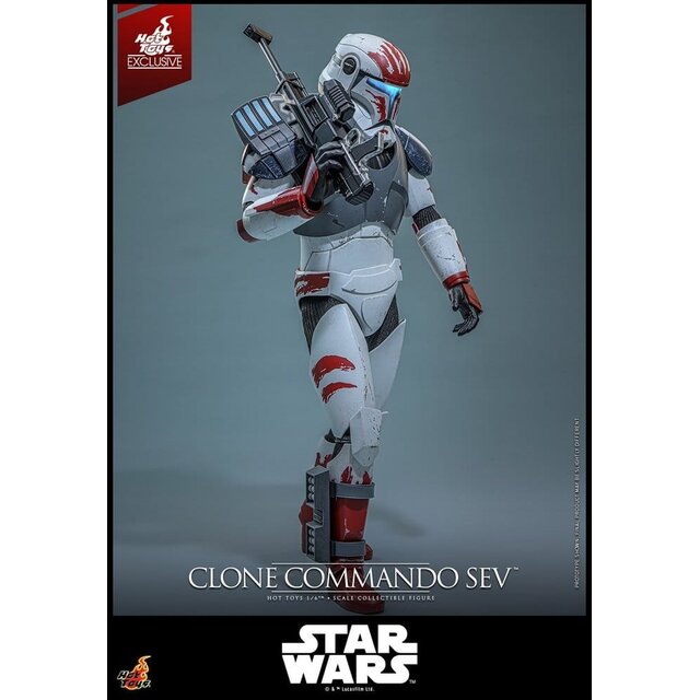 Star Wars: The Clone Wars Television Masterpiece Clone Commando Sev (Hot Toys Exclusive) Action Figure 30cm